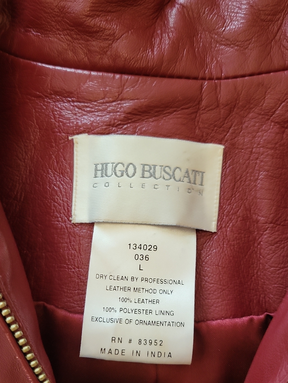 Hugo Buscati Leather Moto Jacket - Picture 6 of 6